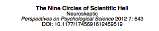Illustration for article titled Introducing "The Nine Circles of Scientific Hell" — a real figure in a real scientific journal